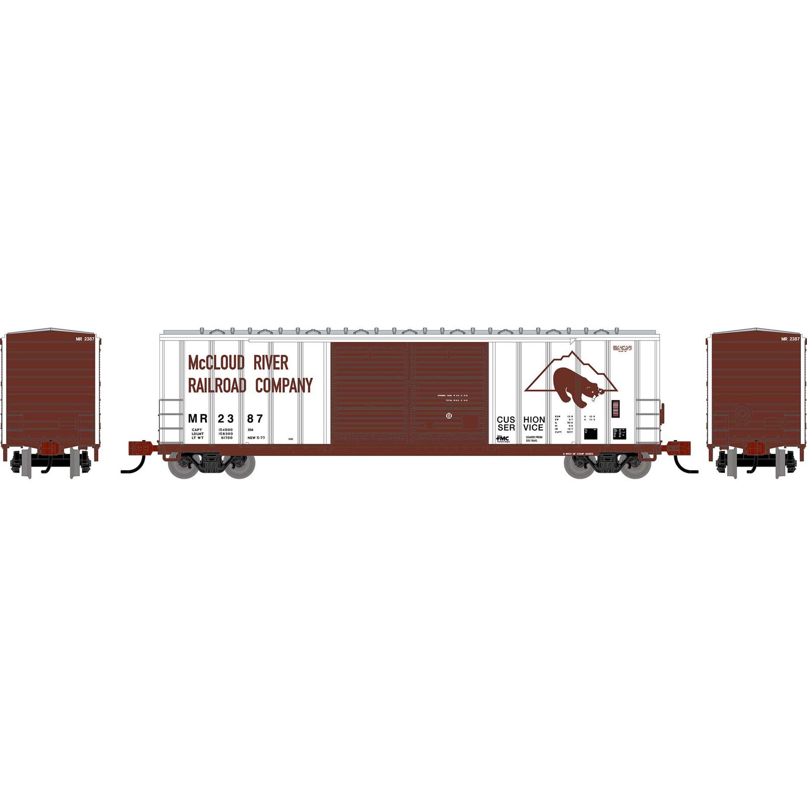 N ATH 50' FMC Centered Double Door Box Car, MR #2387