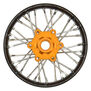 1/4 Pro-Spec Aluminum V2 Bead Front Wheel Black/Gold (1): Promoto-SM