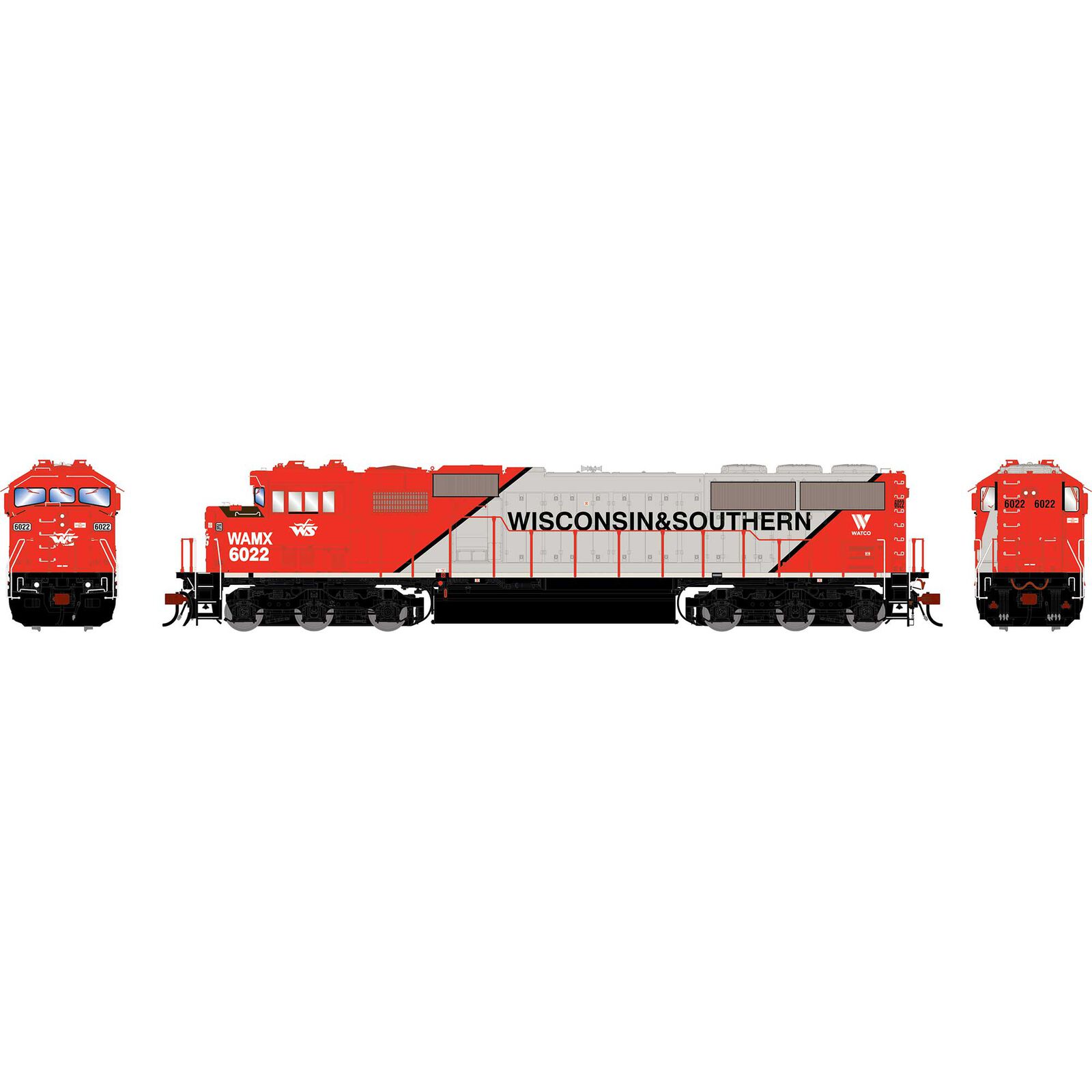 HO GEN SD60M Tri-Clops Locomotive, WAMX #6022
