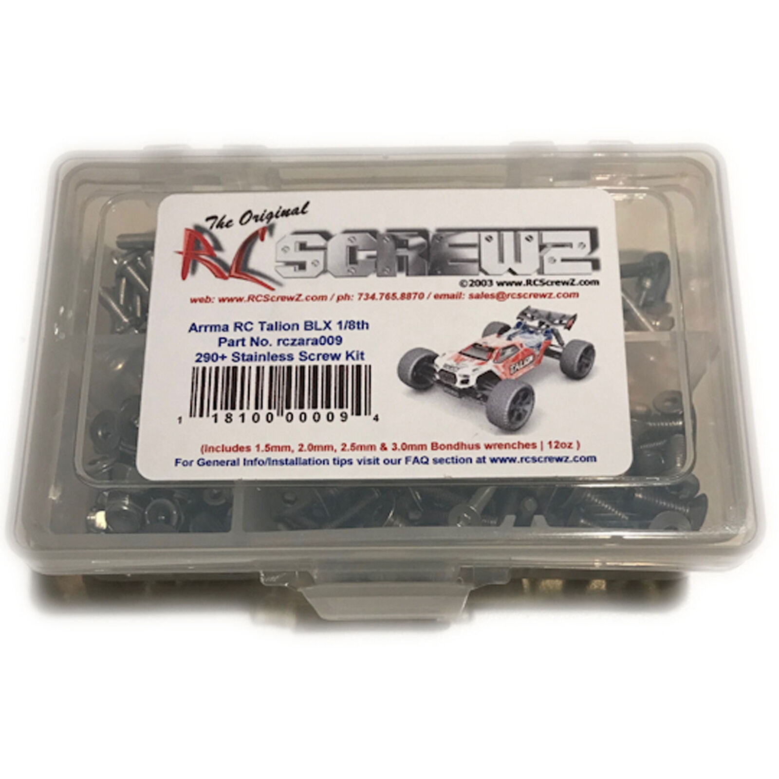 Stainless Steel Screw Set: ARRMA TALION BLX 1/8