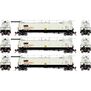 HO TankTrain Intermediate, GATX White/Black #75558/75559/75560 (3)