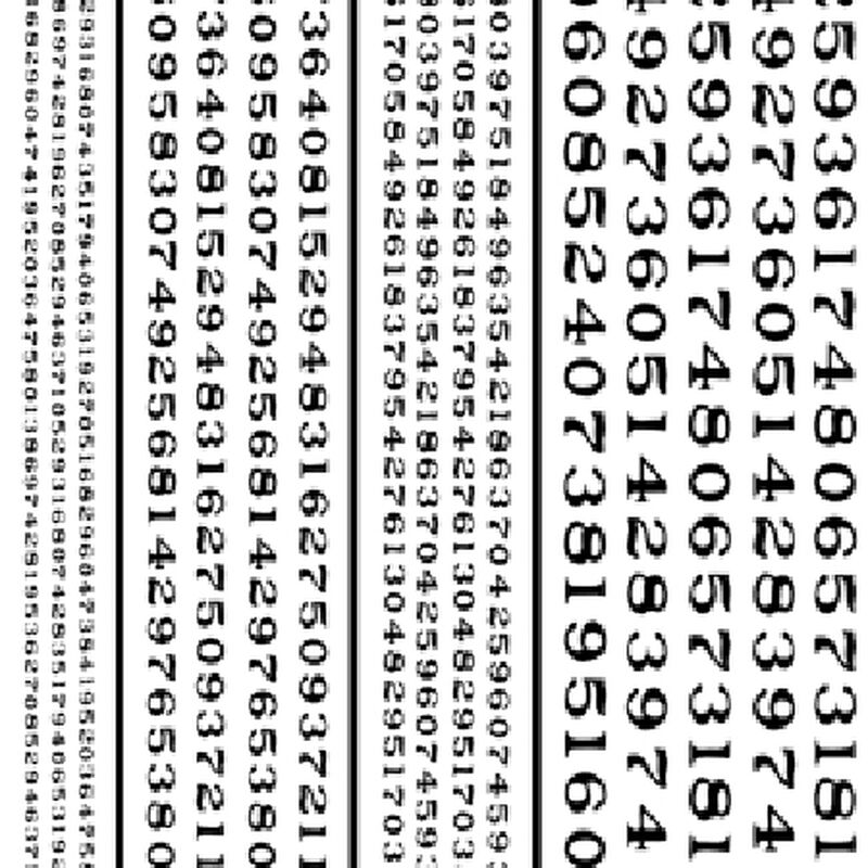 Railroad Roman Numbers, Black