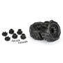 1/10 Dumont F/R 2.8" MT Tires Mounted 12mm/14mm Black Raid (2)