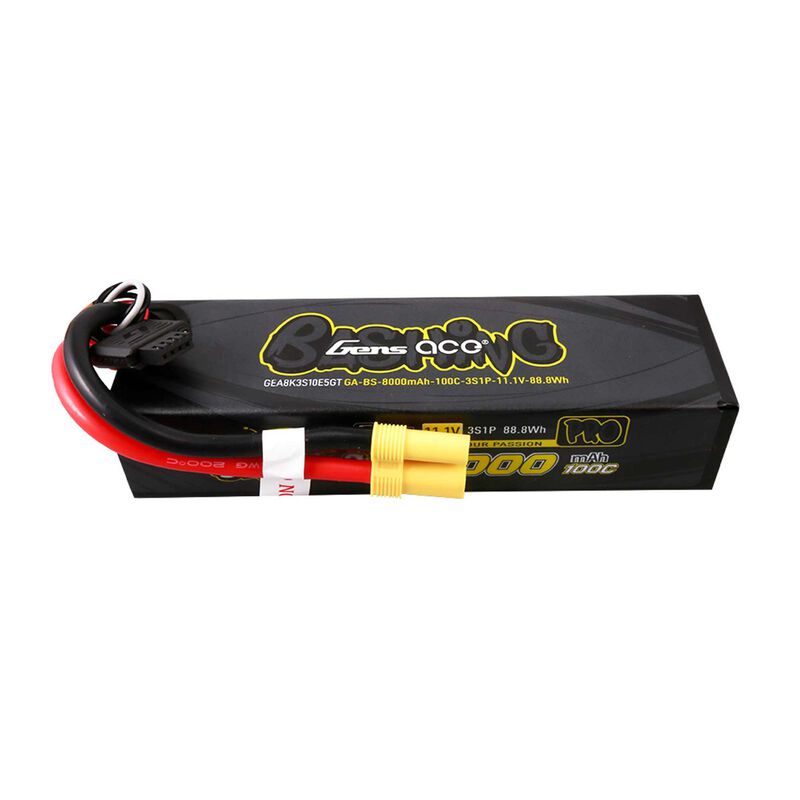 11.1V 8000mAh 3S 100C G-Tech Bashing Hardcase Lipo Battery: EC5