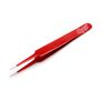 Straight Point Tweezers, Red