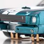 HO 1965 Shelby GT350R Donohue Mega G+ Slot Car, White & Blue