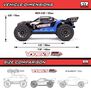 1/10 VORTEKS 2WD RTR Brushed Stadium Truck, Blue