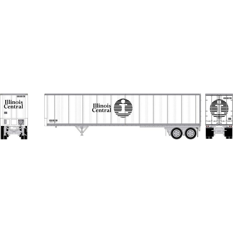 HO ATH 45' Fruehauf Z-Van Trailer Smooth Side, ICRZ #631730