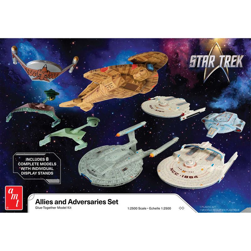 1/2500 Star Trek Adversaries & Allies Ship Set Model Kit