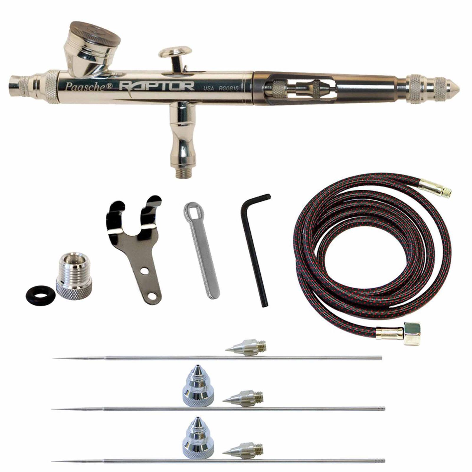 TS-1AS Double Action Siphon Feed Airbrush Set