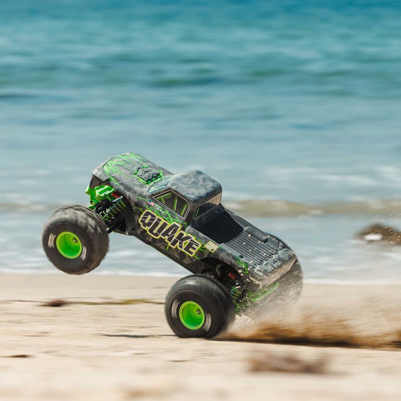 1/10 QUAKE 223S DSC 2WD RTR Brushless Monster Truck, Green