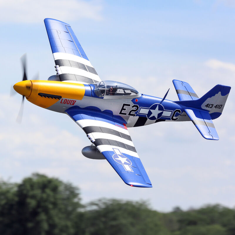 P-51D Mustang 1.5m Smart BNF Basic with AS3X and SAFE Select