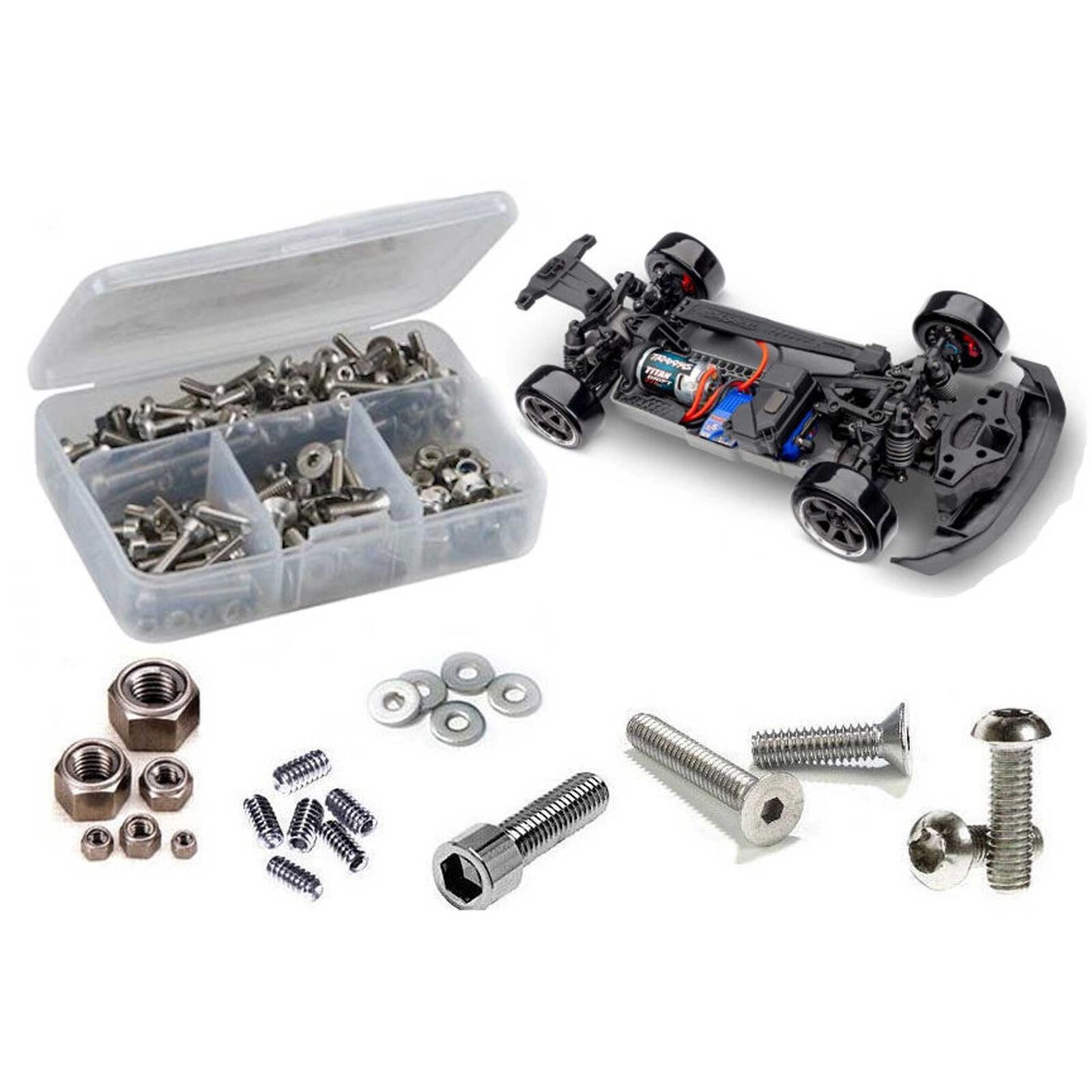 Stainless Steel Screw Kit, 1/10 Traxxas 4-Tec