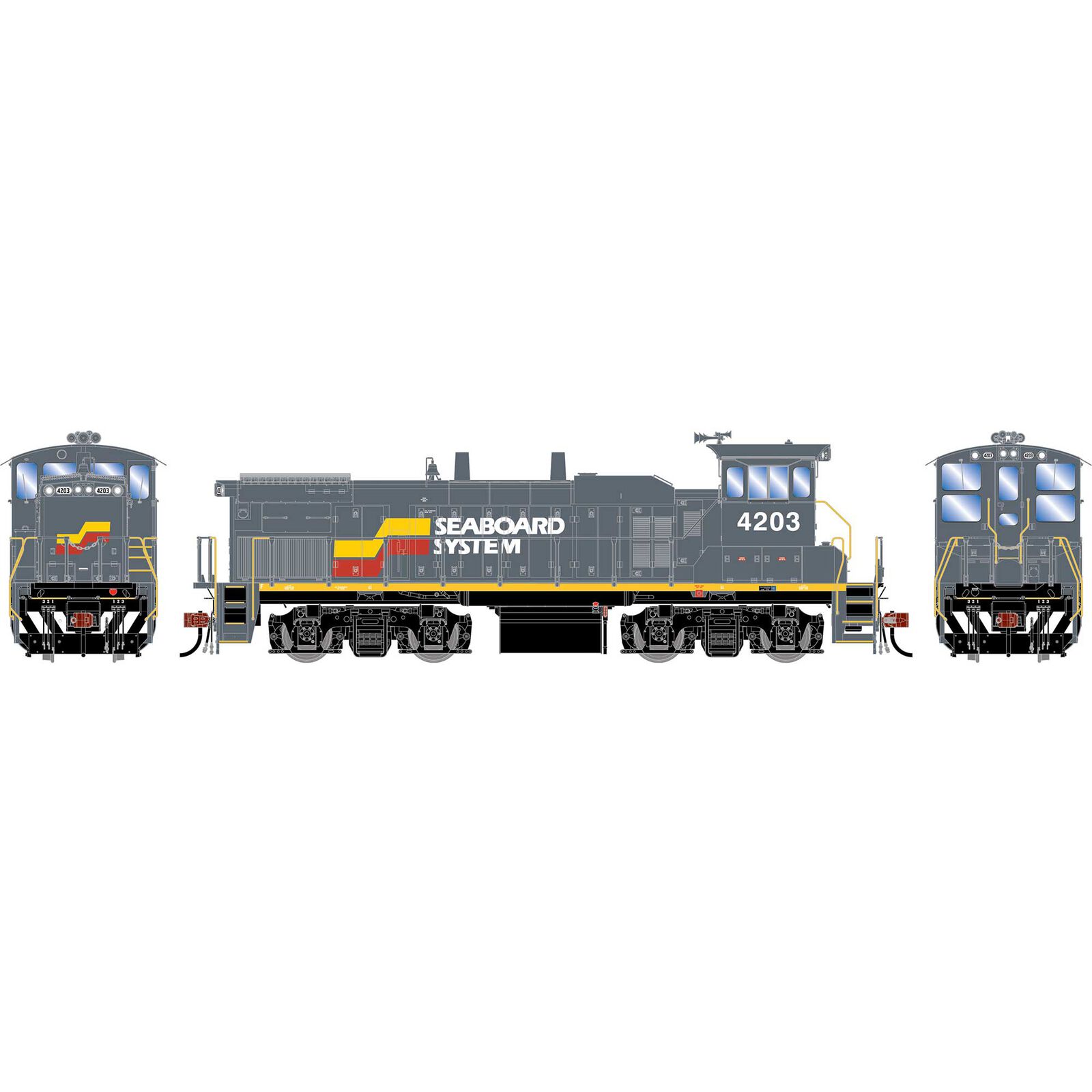 HO GEN MP15AC Locomotive, SBD #4203