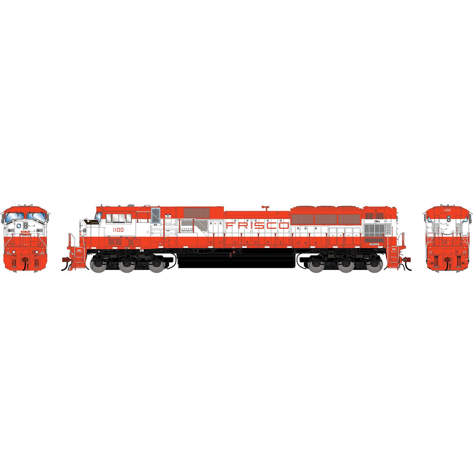 HO GEN SD90MAC-H PH I Locomotive, Legendary Liveries SLSF #1100
