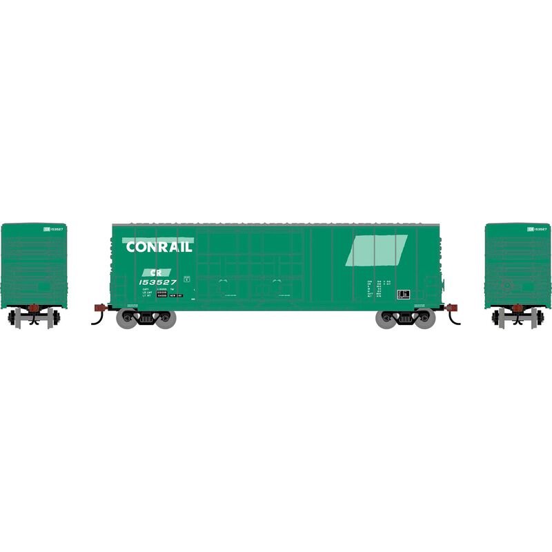 HO RND 50' High-Cube Smooth Side Box Car, CR #153527