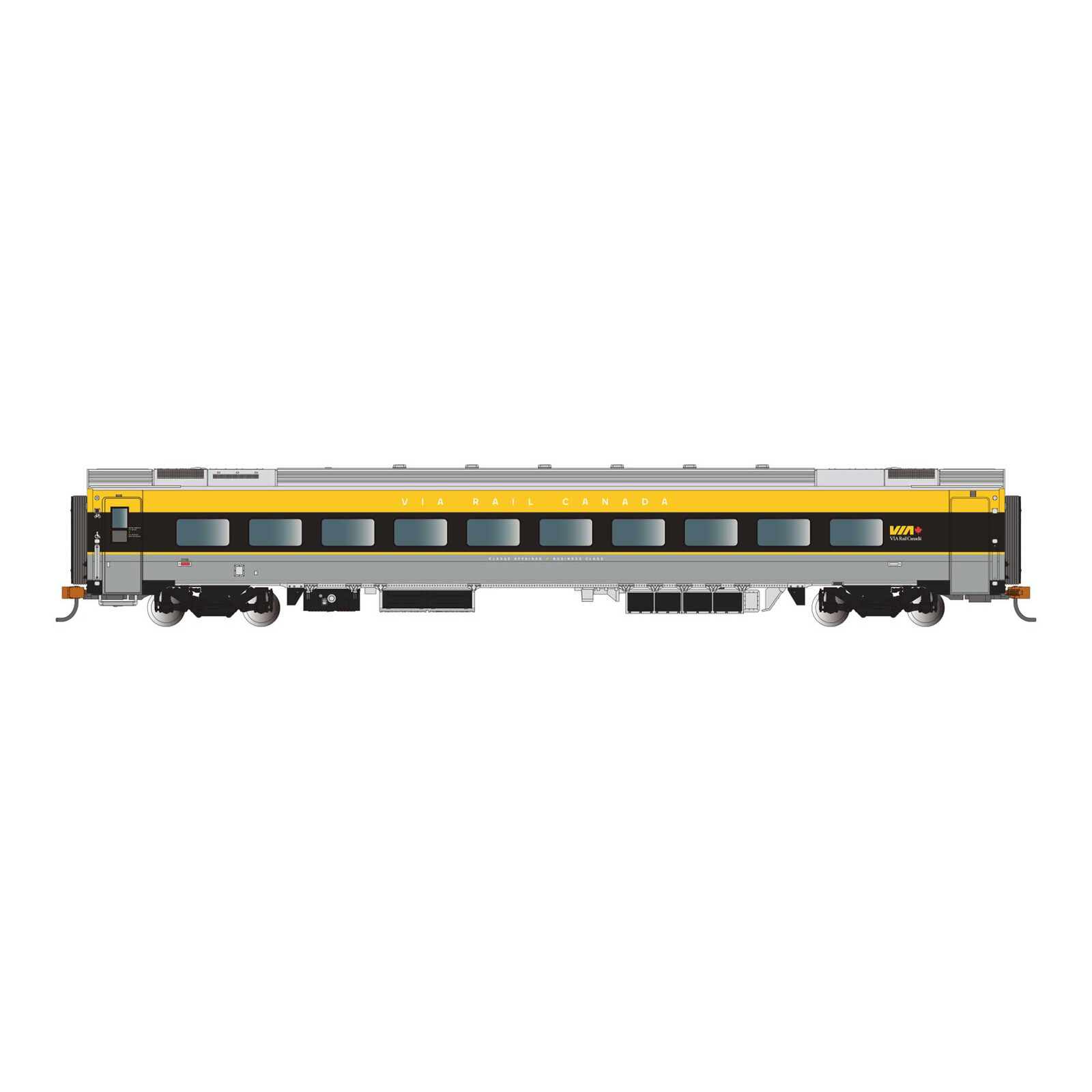 N Siemens Venture Passenger Car, Via Rail Canada #2701 with Lighted Interior