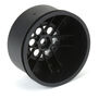 1/16  Showtime+ Rear 8mm Hex Wheels Black/Silver (2): Losi Mini Drag
