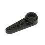 Machined Aluminum Servo Arm, Futaba 25T Spline: Black