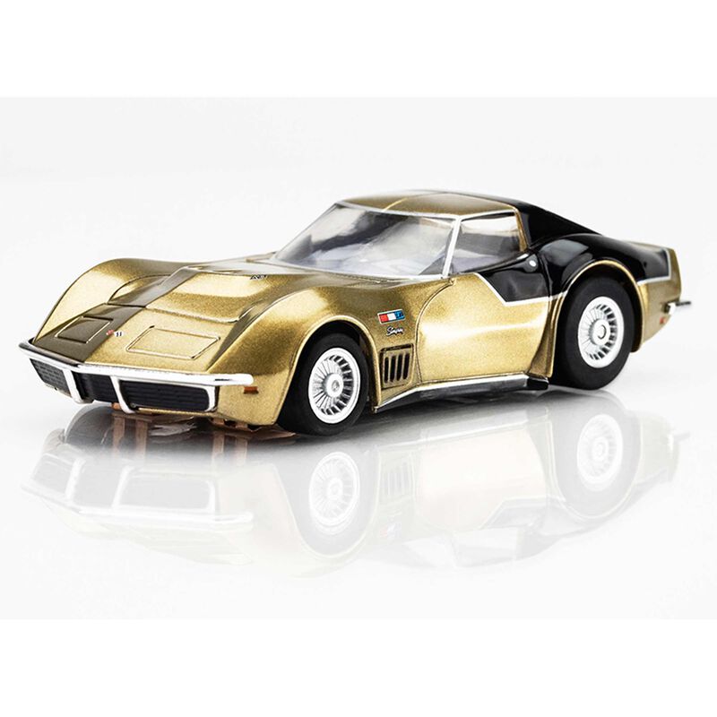HO 1969 Chevy AstroVette LM12 Mega G+ Slot Car, Gold & Black (Limited Edition)