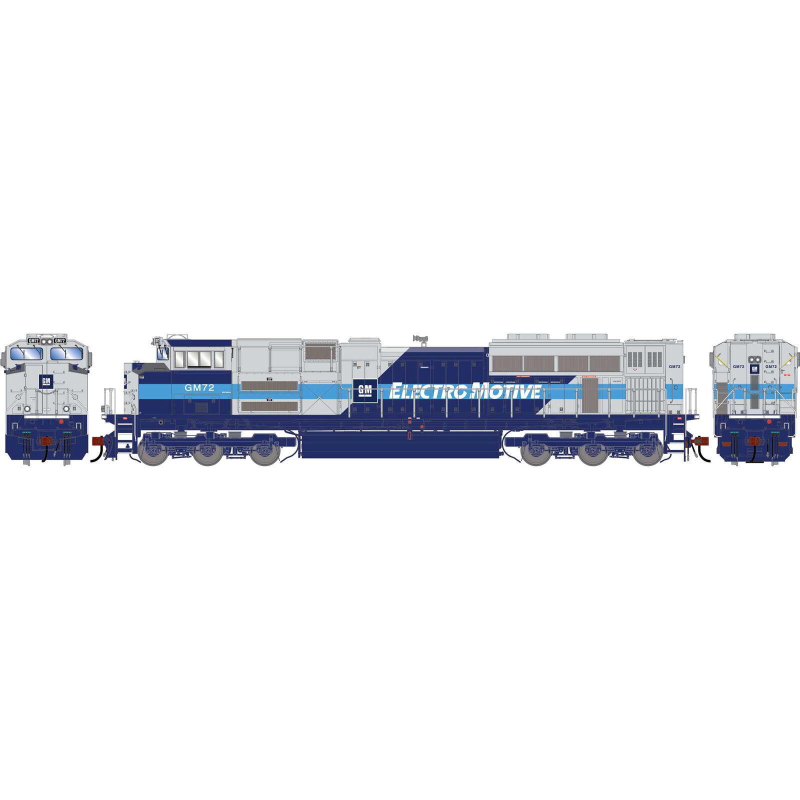 HO GEN SD70ACE Locomotive, EMDX Demonstrator #GM72
