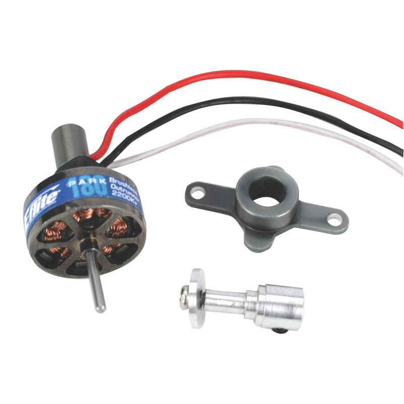 Park 180 Brushless Outrunner Motor, 2200Kv: 2mm Bullet