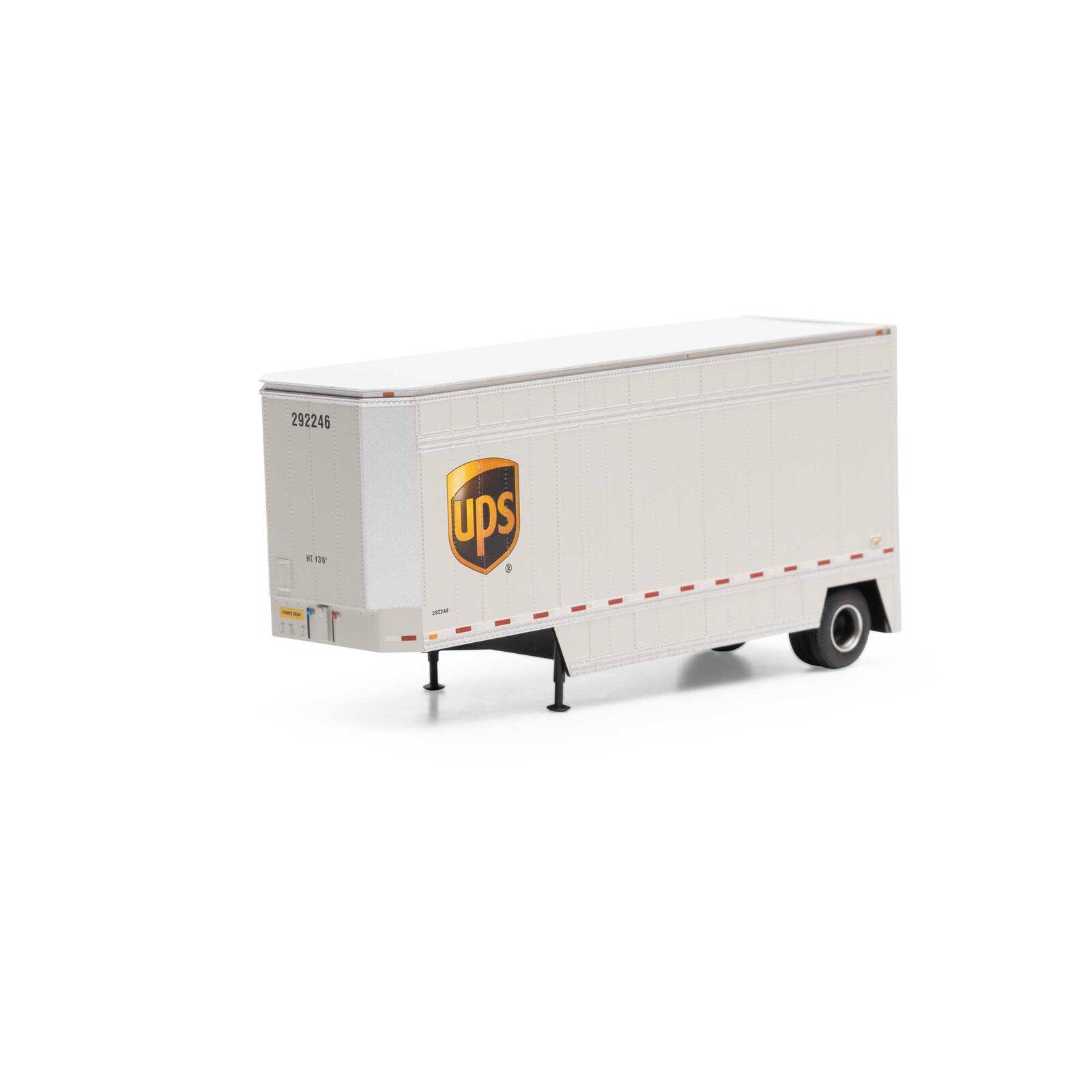 HO RTR 28' Drop Sill Trailer UPS with Shield #292246