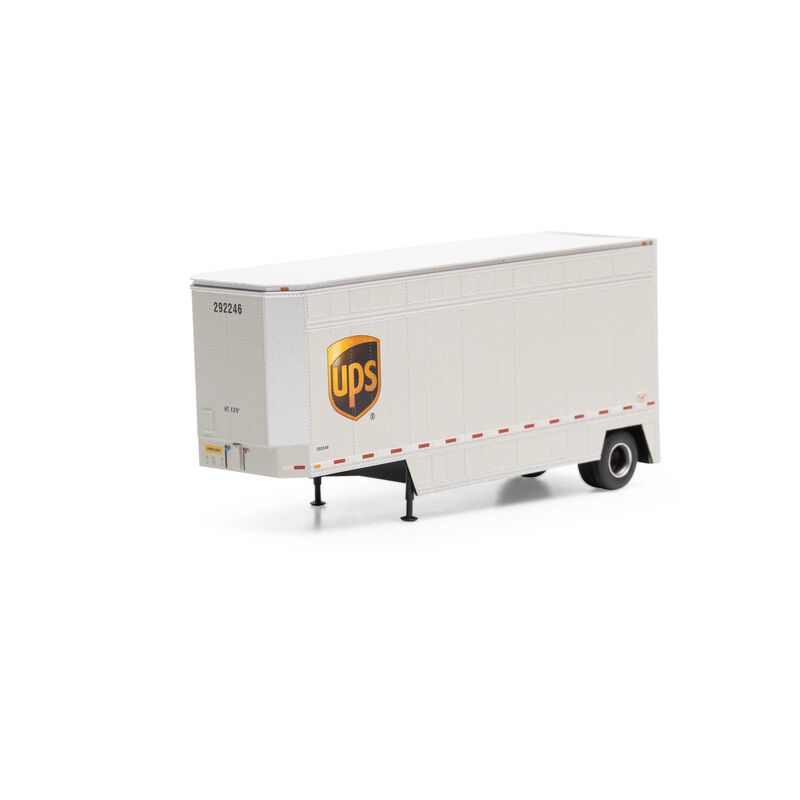 HO RTR 28' Drop Sill Trailer UPS with Shield #292246