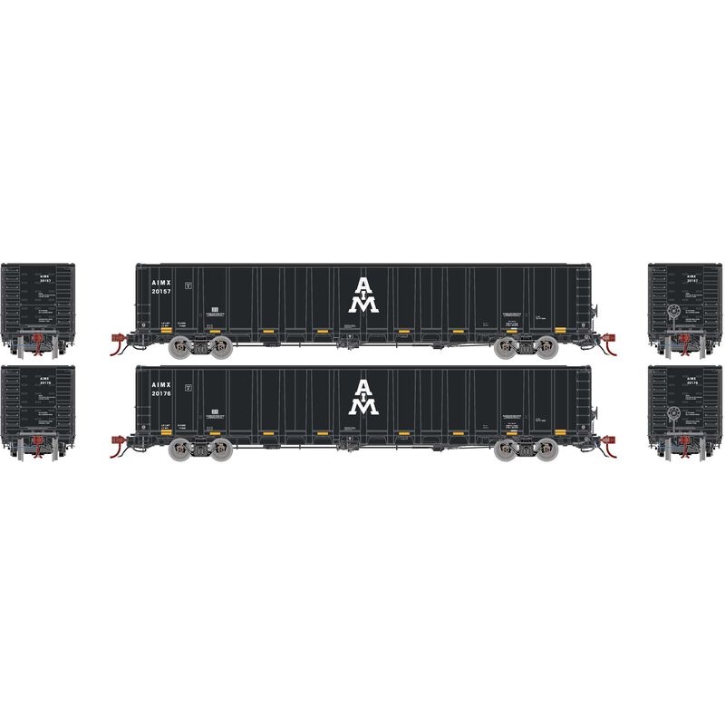 N NSC 6000 Gondola with Load, AIMX #20157, 20176 (2)