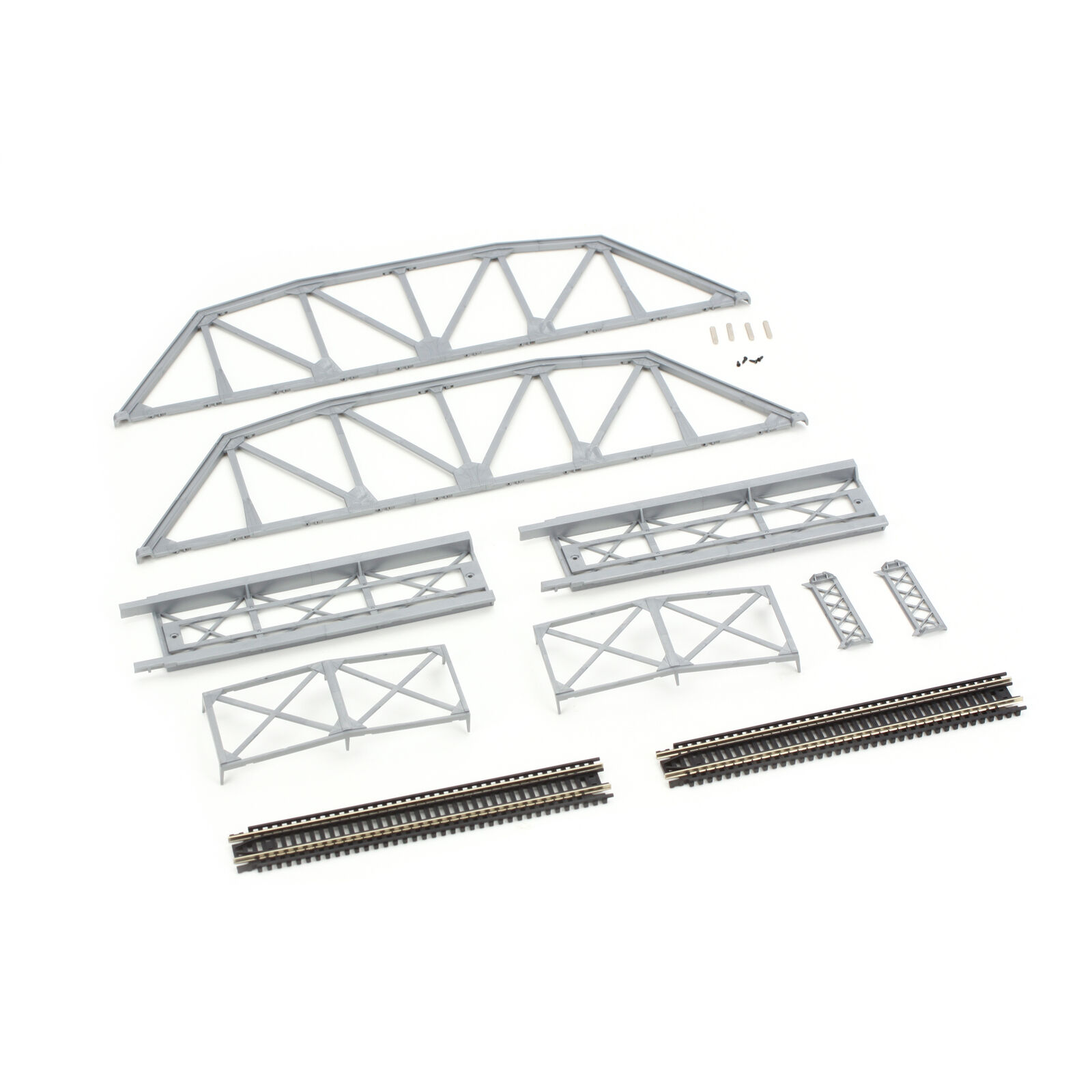 N KIT Code 80 Through Truss Bridge, Silver