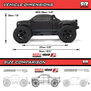 1/10 BIG ROCK 223S DSC 4X4 RTR Brushless Monster Truck, Black