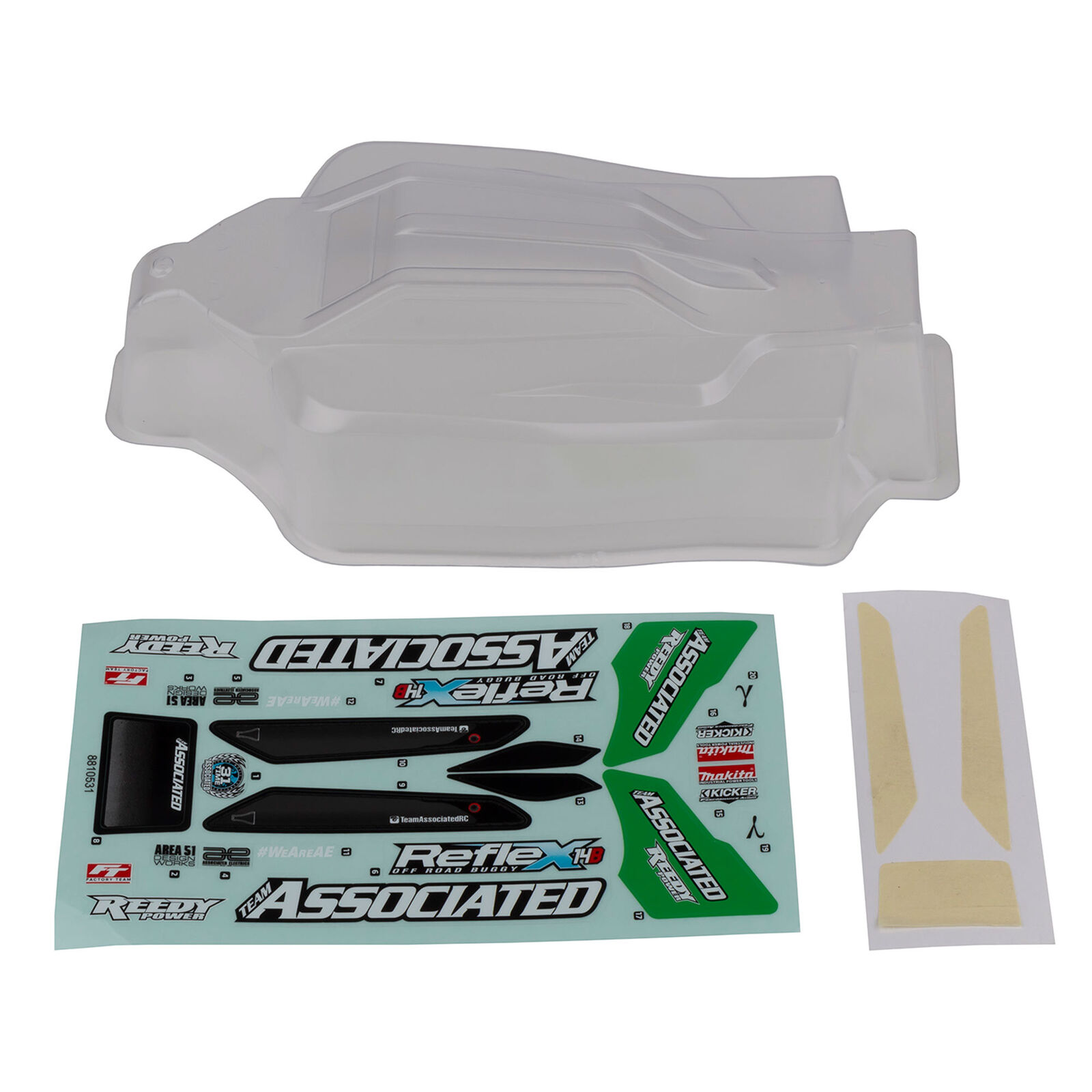 1/14 Reflex 14B Gamma Clear Body Set Painted