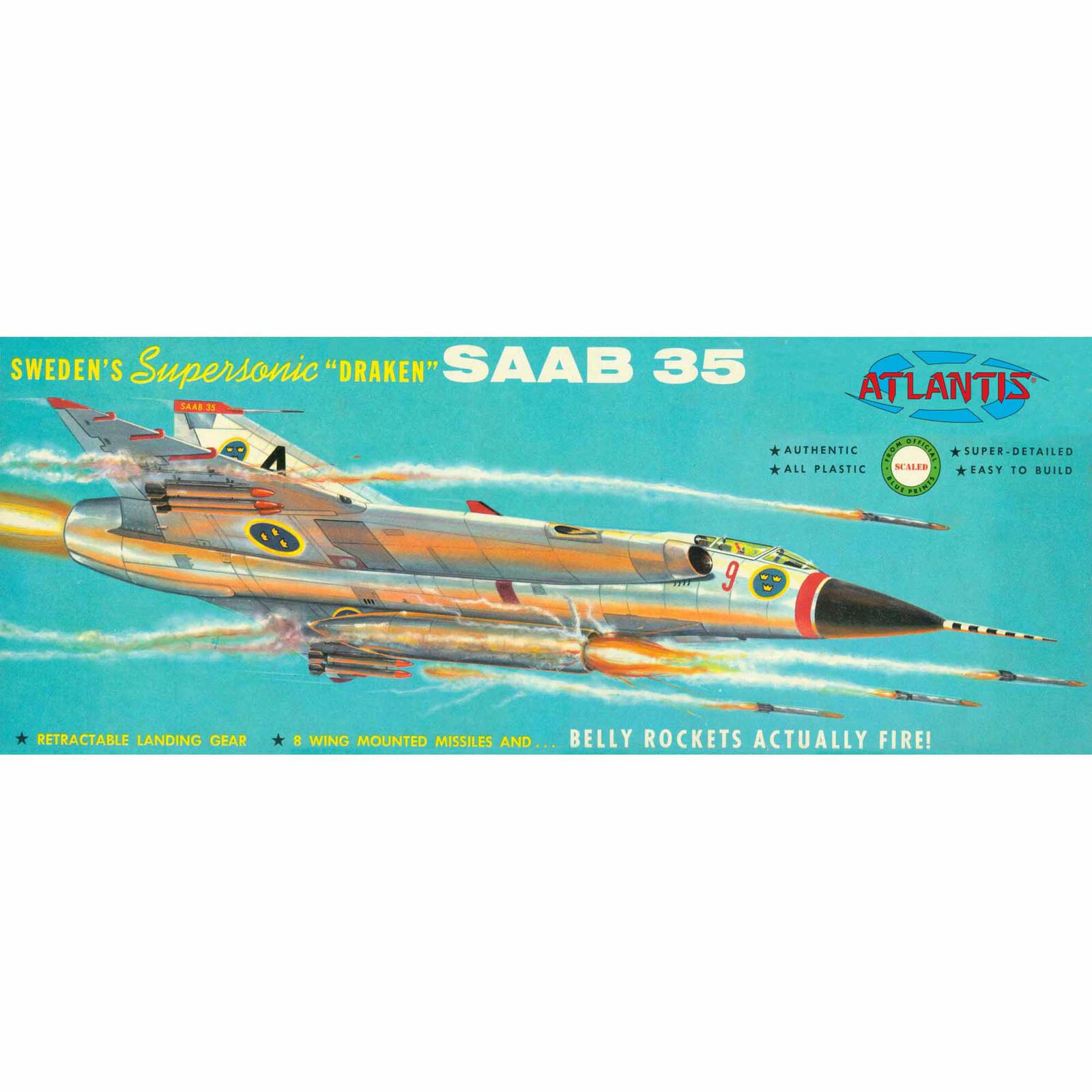 1/48 Supersonic Saab Draken J-35 Model Kit