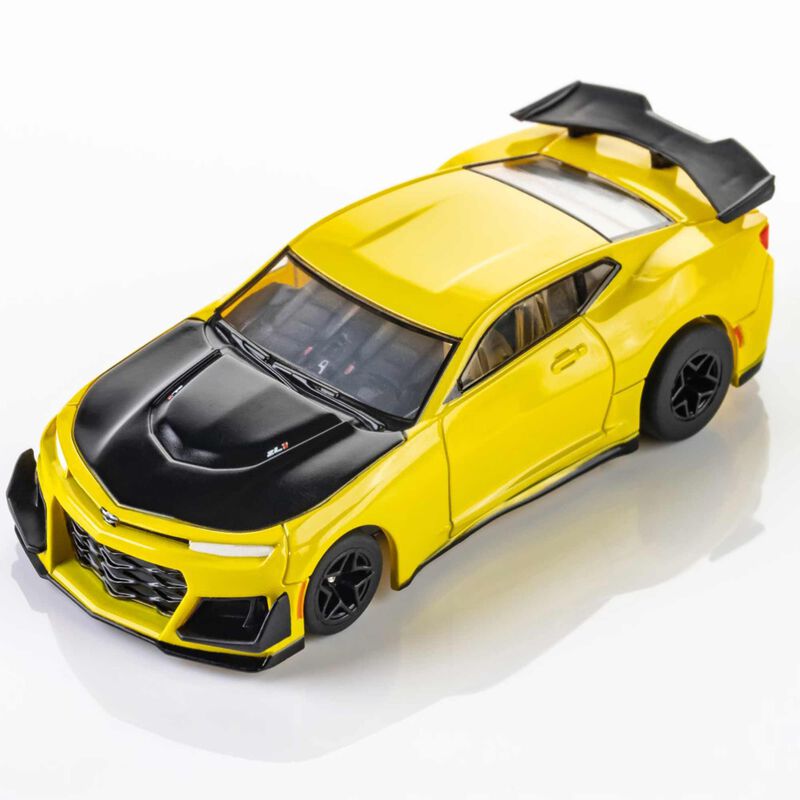 HO 2021 Chevy Camaro 1LE Mega G+ Slot Car, Shock Yellow