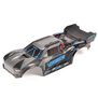 1/10 Painted Decaled Trimmed Body Set with Hidden Body Mount, Blue/Black: VORTEKS 2WD