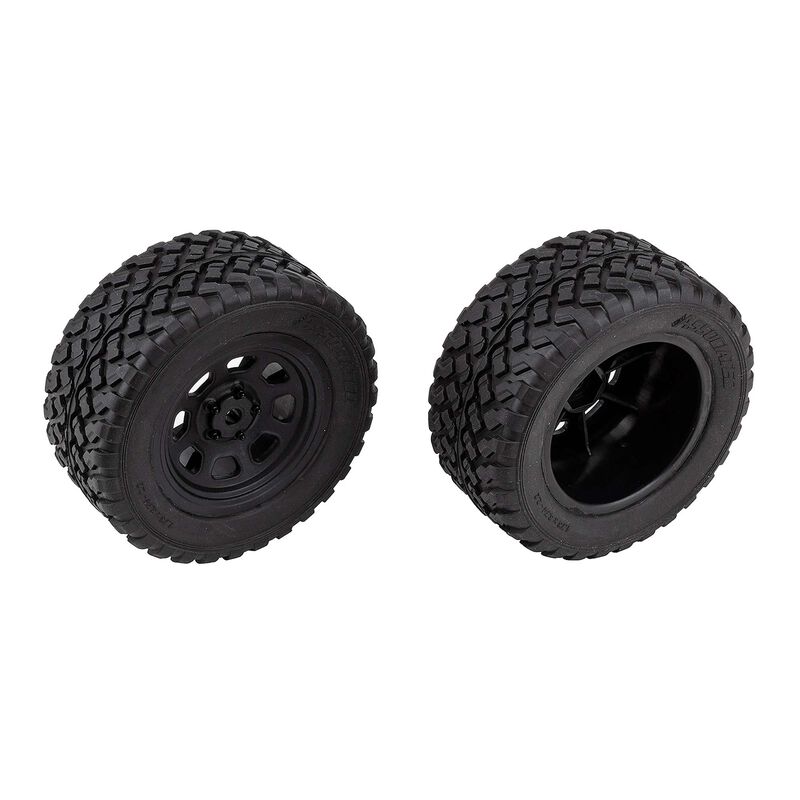 Pre-Mounted Rear Wheels & Tires, 1/10 Team Associated Pro2 LT10SW