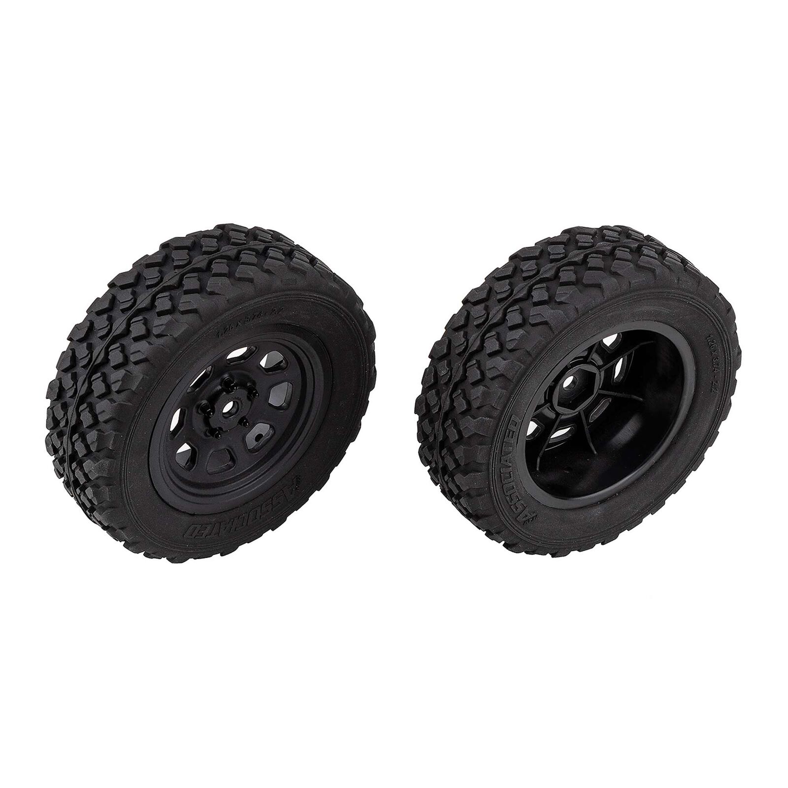 Pre-Mounted Front Wheels & Tires, 1/10 Team Associated Pro2 LT10SW