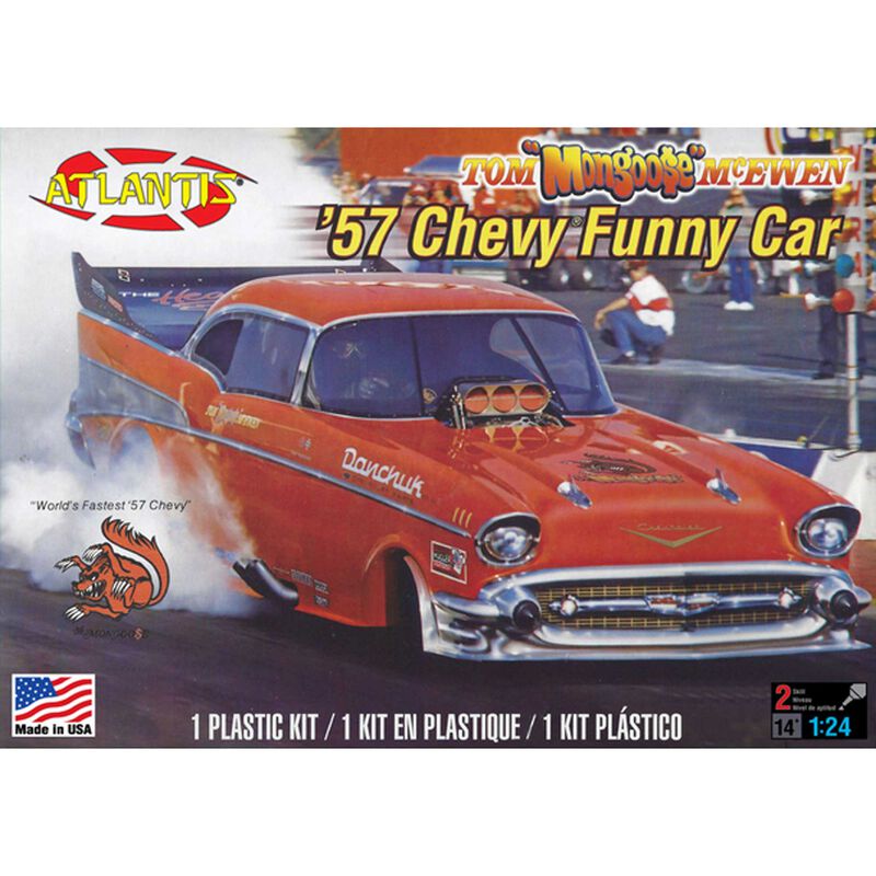 1/24 Tom "Mongoose" McEwen's 1957 Chevrolet Funny Car "World's Fastest '57 Chevy" Model Kit