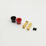 Heatsink Bullet Grips with 5mm Bullets, Black/Red