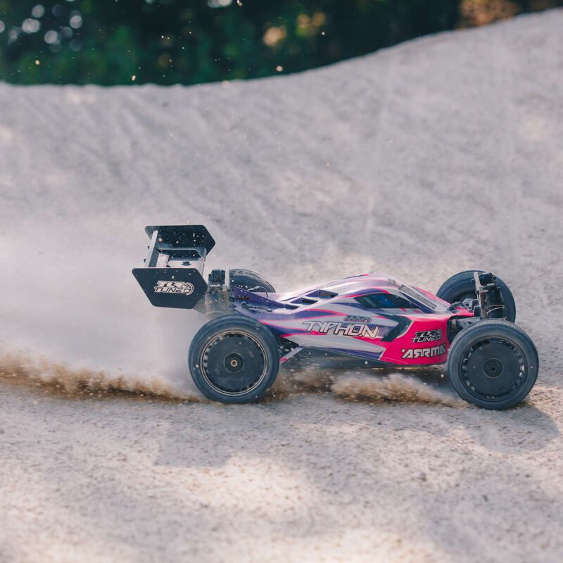 1/8 TYPHON 6S TLR Tuned 4X4 Roller Brushless Buggy, Pink/Purple