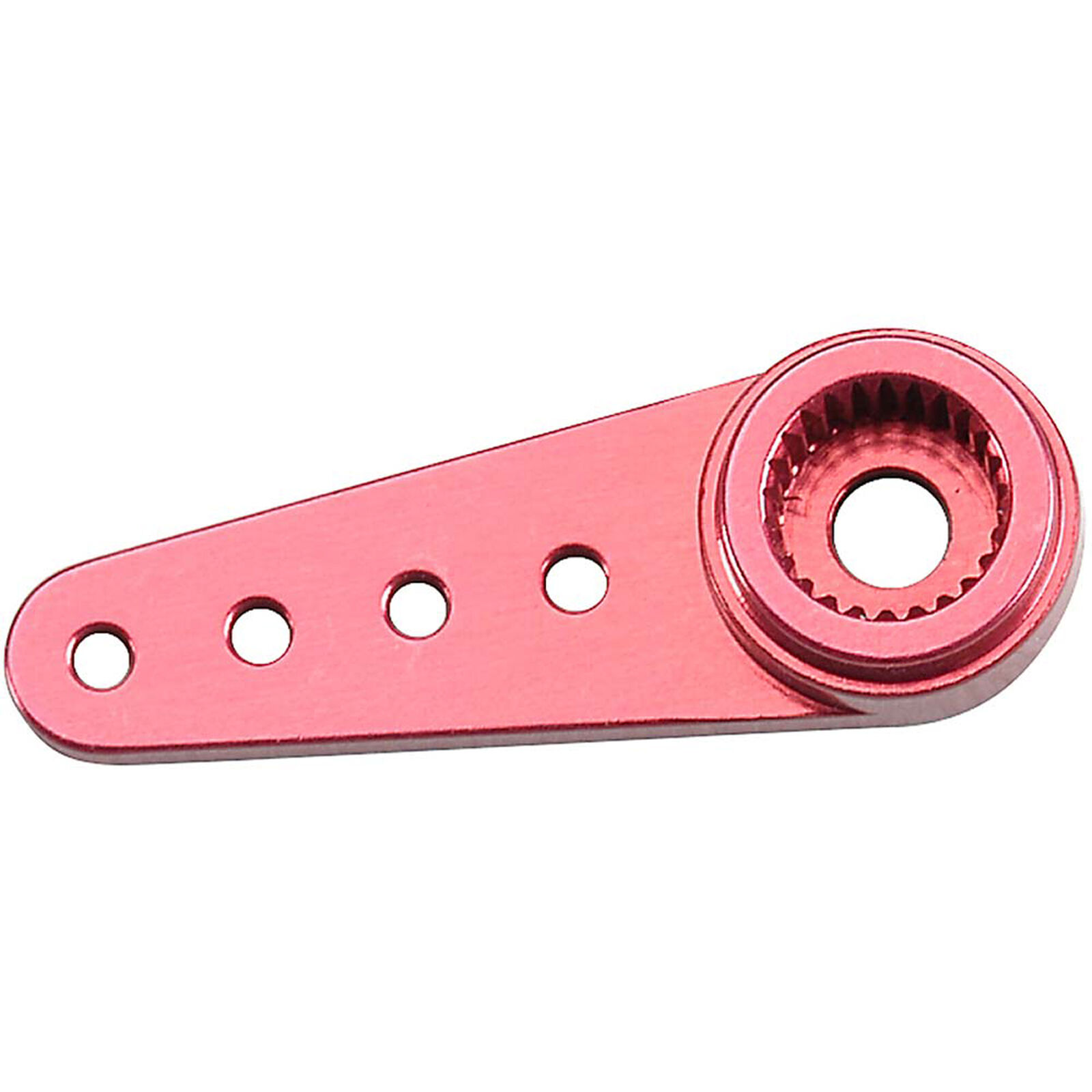 Single Thin Aluminum Horn Red 20mm