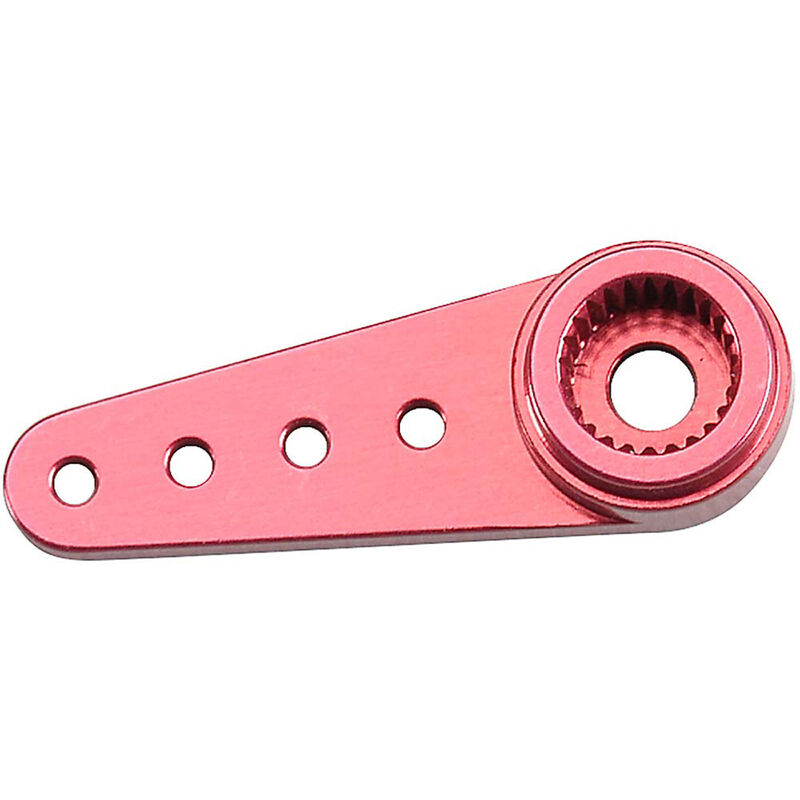Single Thin Aluminum Horn Red 20mm
