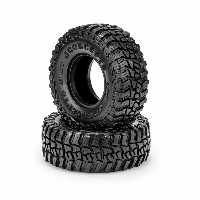 1/10 Rock Block 1.9" (4.19" OD) Tires and Inserts, Green Compound (2)