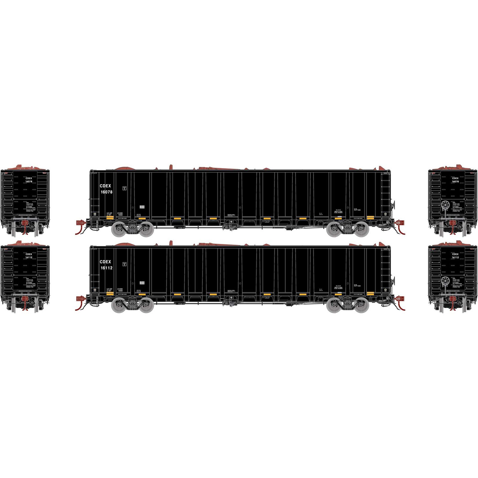 HO NSC 6400 Gondola with Scrap Load, CDEX #16078, 16112 (2)