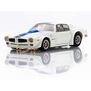 HO 1970 TransAm Firebird Mega G+ Slot Car, White & Blue