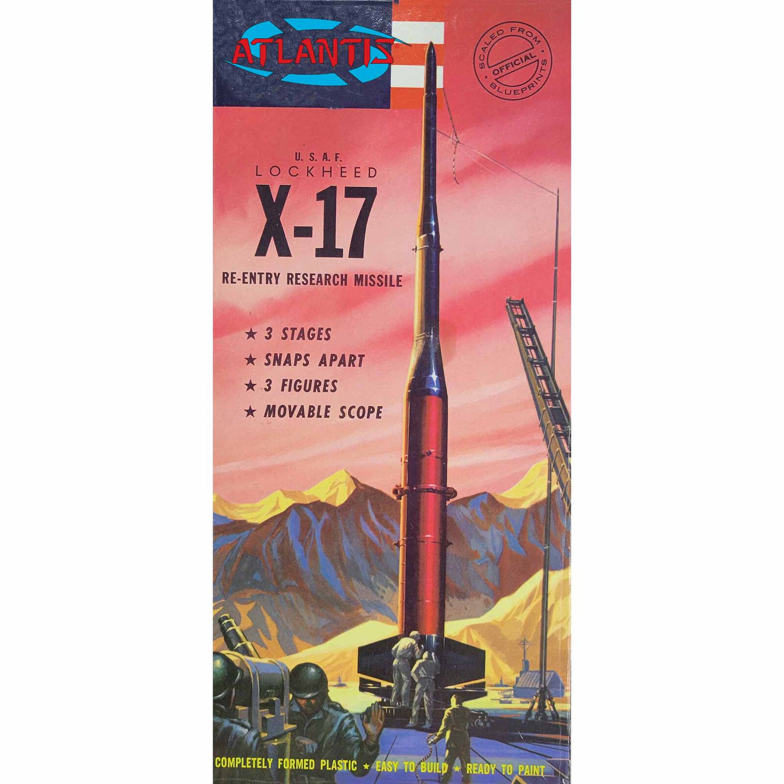 Lockheed USAF X-17 Research Rocket Model Kit