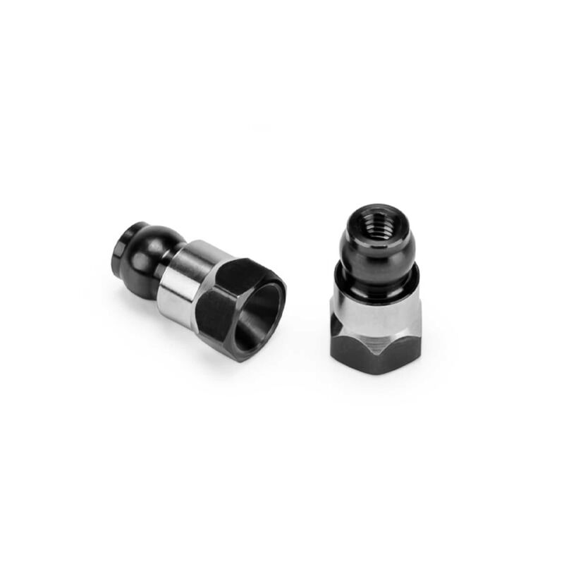 Fin titanium rear stand-off, (stealth black) - 10mm