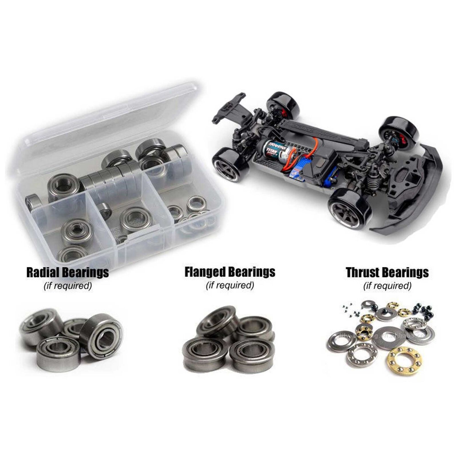 Metal Shielded Bearing Kit, 1/10 Traxxas 4-Tec
