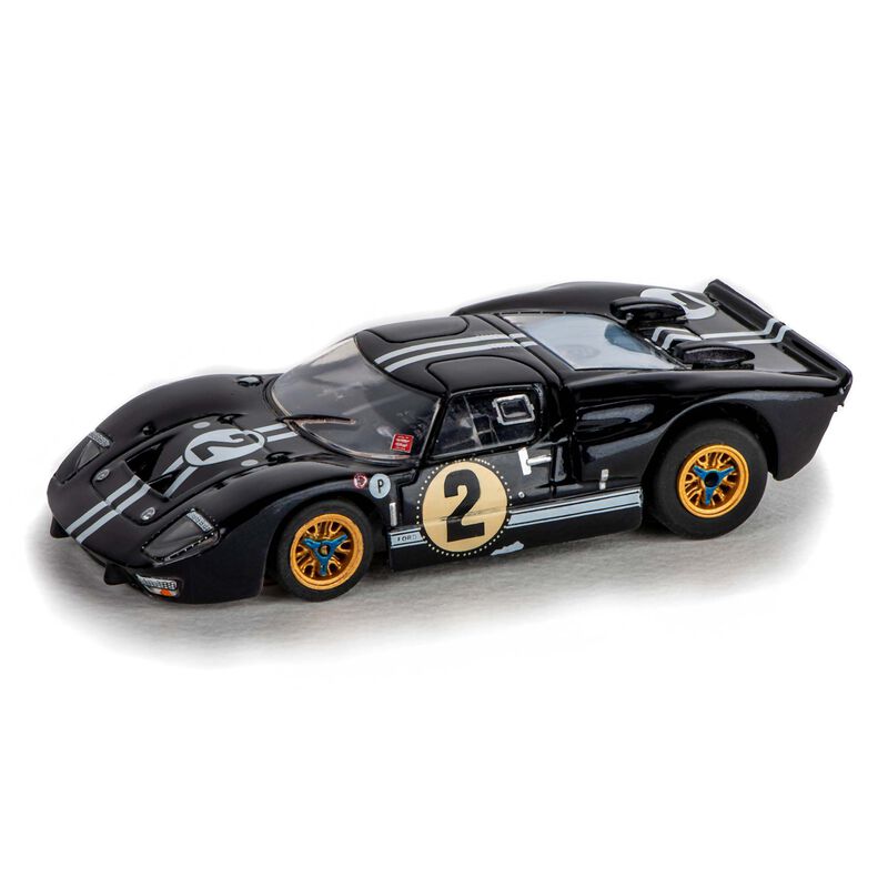 HO Ford GT40 Mk.II #2 Mega G+ Slot Car, Nightmist Blue