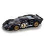 HO Ford GT40 Mk.II #2 Mega G+ Slot Car, Nightmist Blue